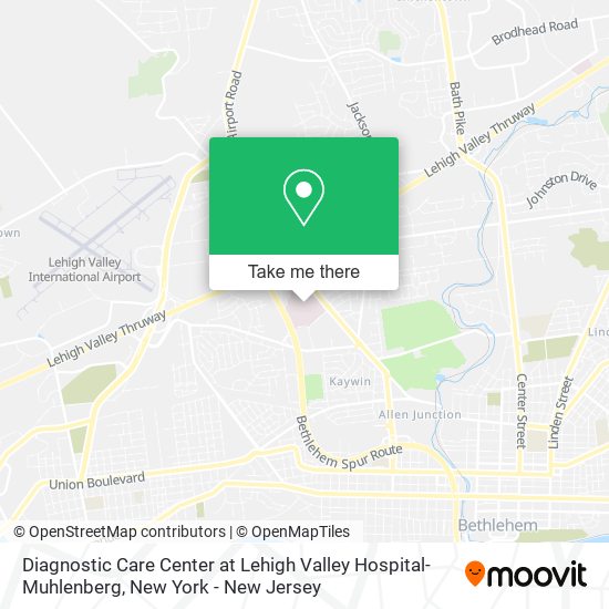 Diagnostic Care Center at Lehigh Valley Hospital-Muhlenberg map