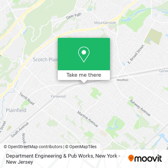 Department Engineering & Pub Works map