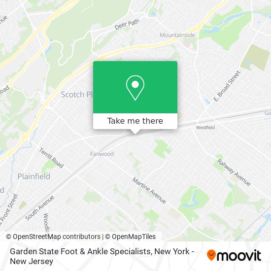 Garden State Foot & Ankle Specialists map