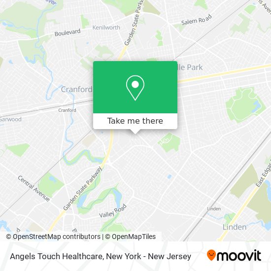 Angels Touch Healthcare map