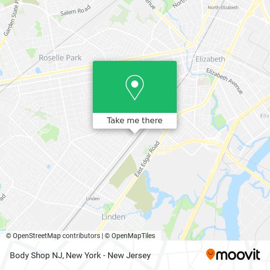 Body Shop NJ map