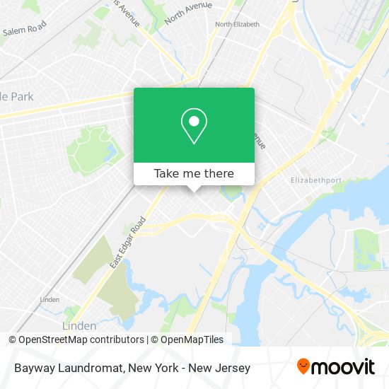 Bayway Laundromat map