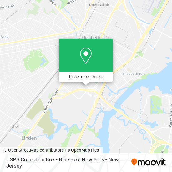 USPS Collection Box - Blue Box map