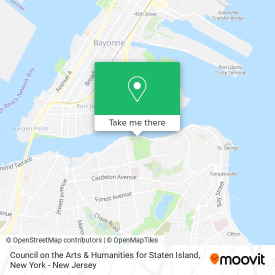 Mapa de Council on the Arts & Humanities for Staten Island