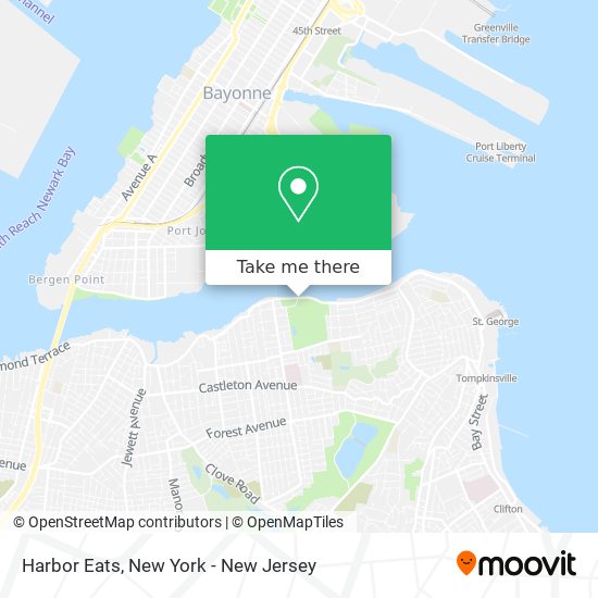 Harbor Eats map