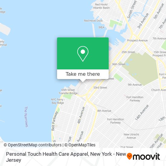Personal Touch Health Care Apparel map