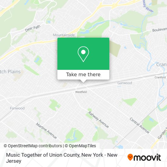 Mapa de Music Together of Union County