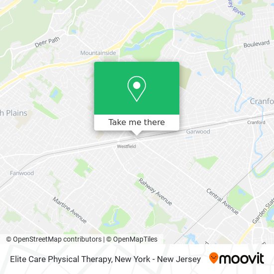 Elite Care Physical Therapy map