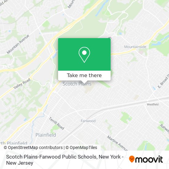 Scotch Plains-Fanwood Public Schools map
