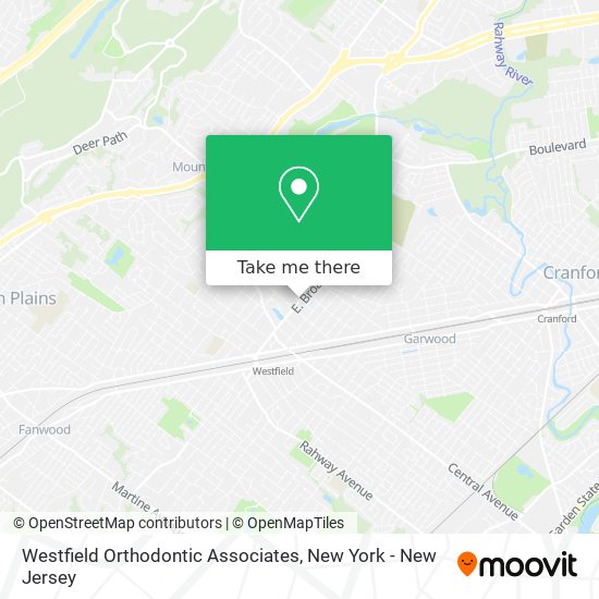 Westfield Orthodontic Associates map