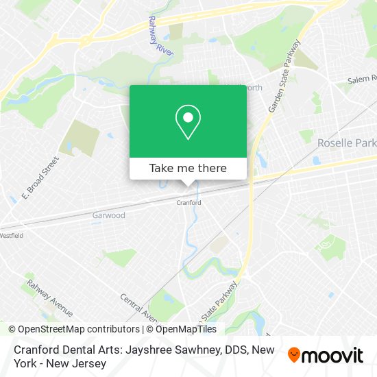 Cranford Dental Arts: Jayshree Sawhney, DDS map
