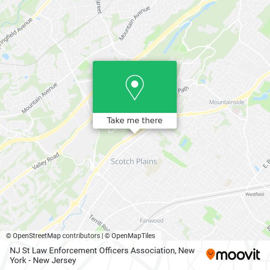 NJ St Law Enforcement Officers Association map