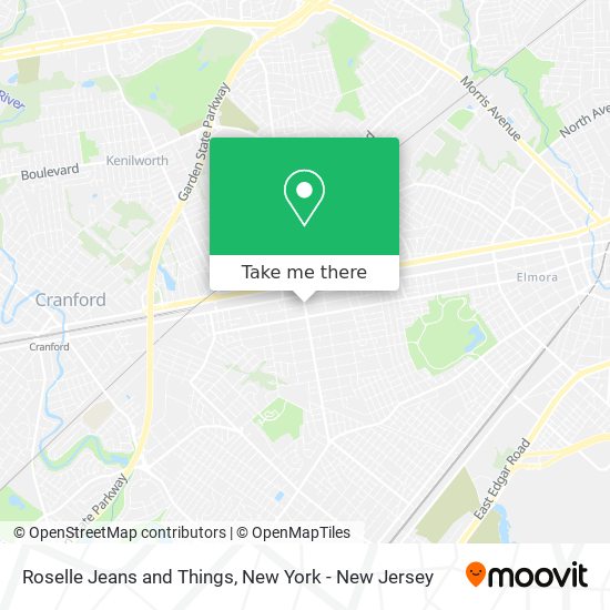 Roselle Jeans and Things map