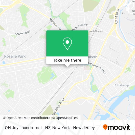 OH Joy Laundromat - NZ map
