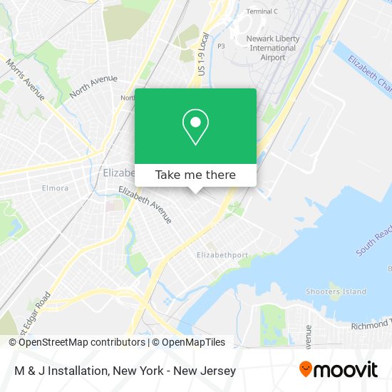 M & J Installation map