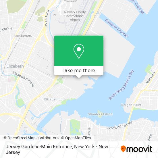 Jersey Gardens-Main Entrance map