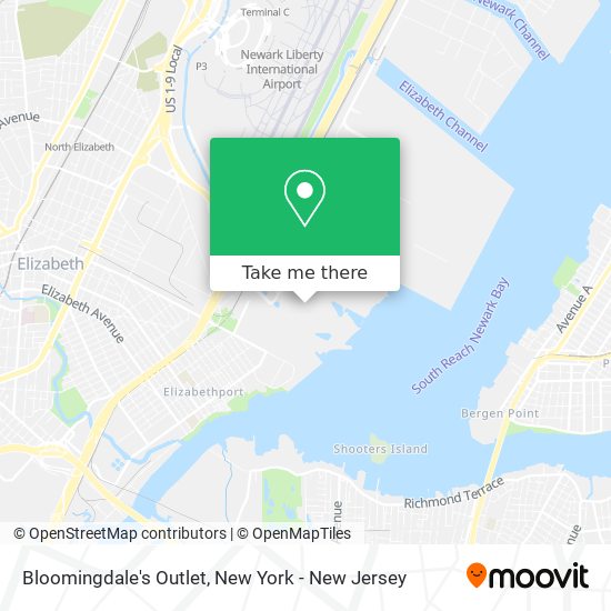 Bloomingdale's Outlet map