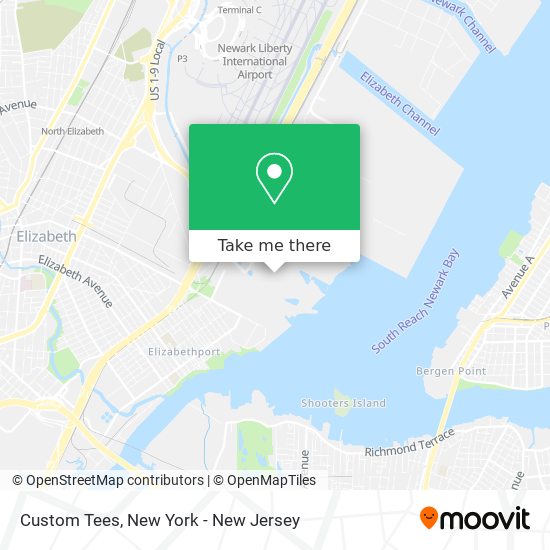 Custom Tees map