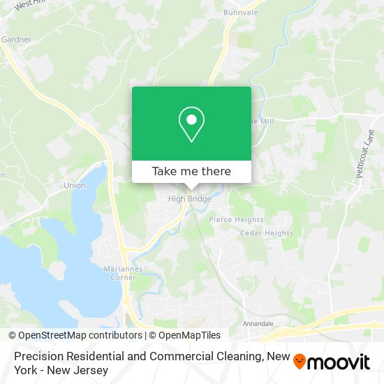 Precision Residential and Commercial Cleaning map