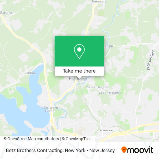 Betz Brothers Contracting map
