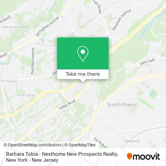 Mapa de Barbara Tobia - Nexthome New Prospects Realty