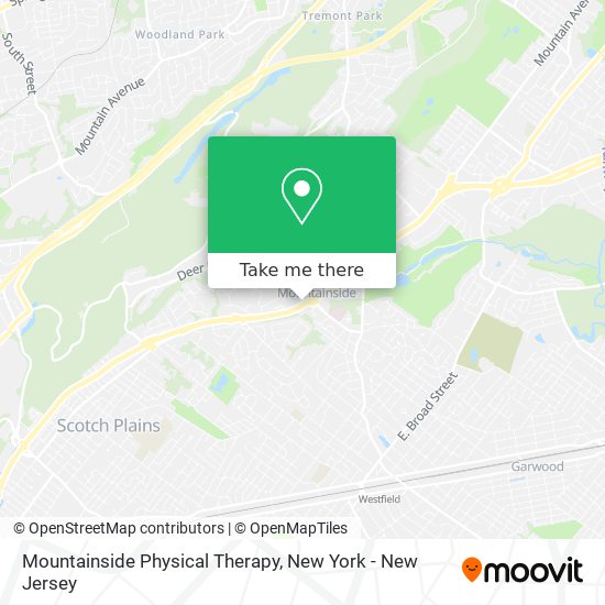 Mapa de Mountainside Physical Therapy