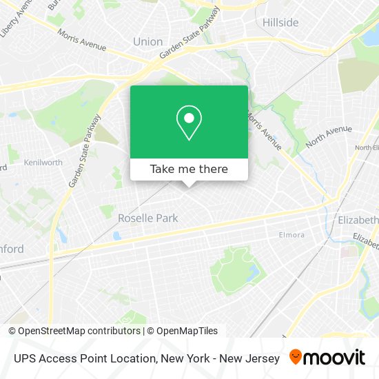 Mapa de UPS Access Point Location