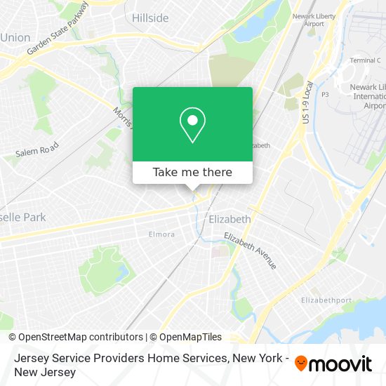 Mapa de Jersey Service Providers Home Services