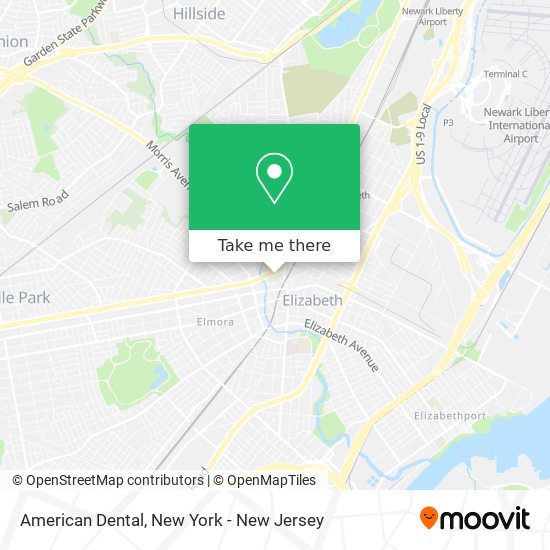 American Dental map