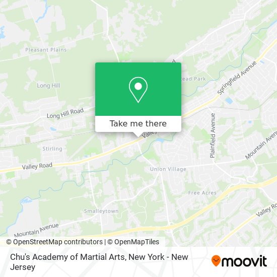 Chu's Academy of Martial Arts map