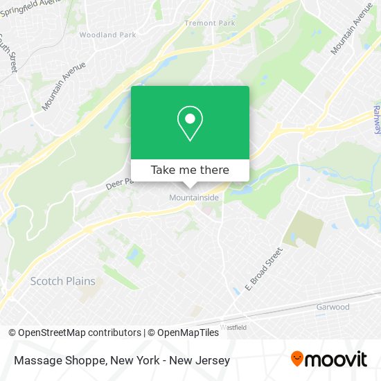 Mapa de Massage Shoppe