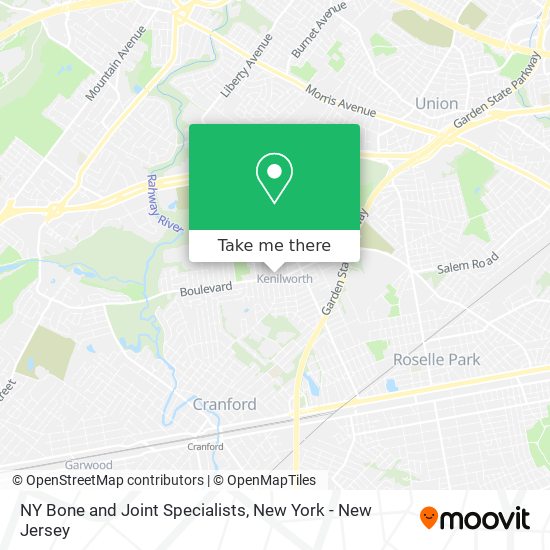 NY Bone and Joint Specialists map