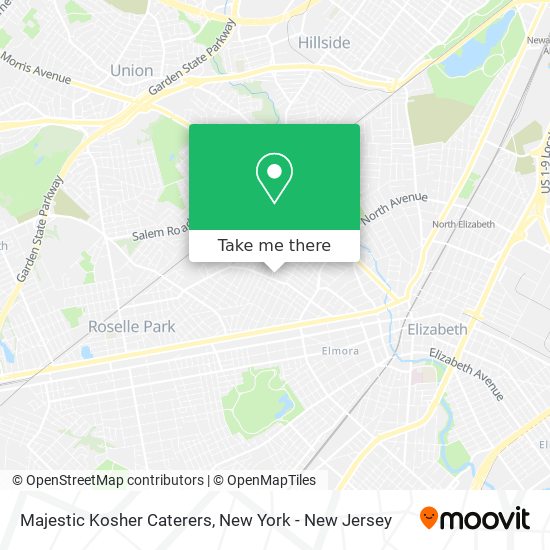 Majestic Kosher Caterers map