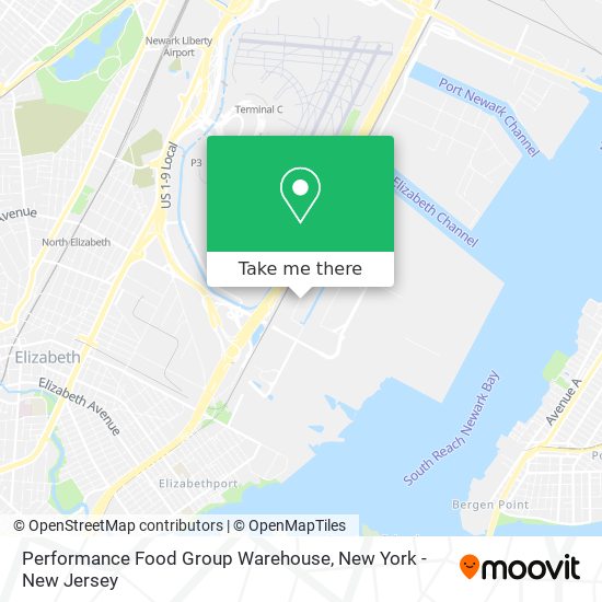 Performance Food Group Warehouse map