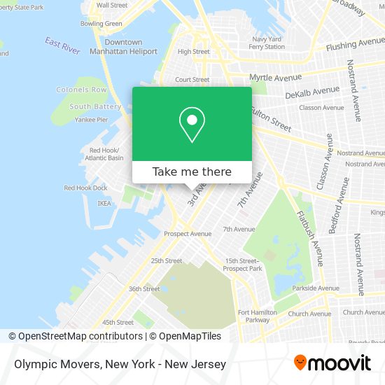 Olympic Movers map