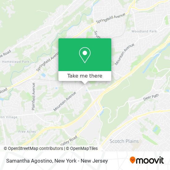 Samantha Agostino map