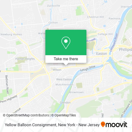 Yellow Balloon Consignment map