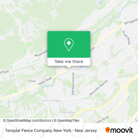 Templar Fence Company map