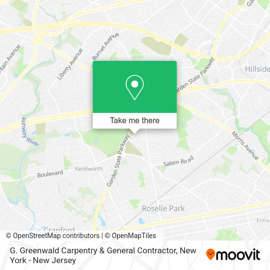 Mapa de G. Greenwald Carpentry & General Contractor