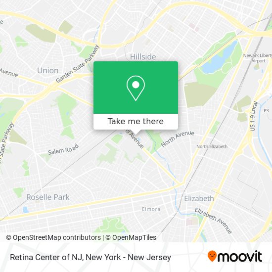 Retina Center of NJ map