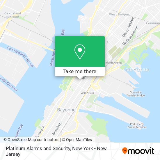 Mapa de Platinum Alarms and Security