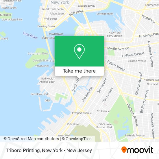 Mapa de Triboro Printing