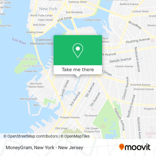 MoneyGram map