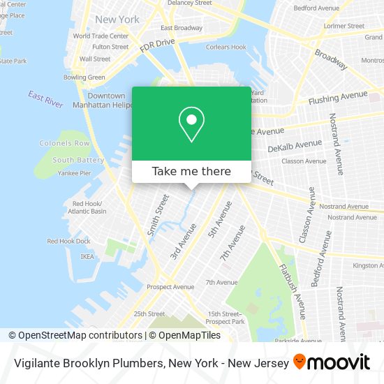 Vigilante Brooklyn Plumbers map