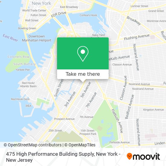 475 High Performance Building Supply map