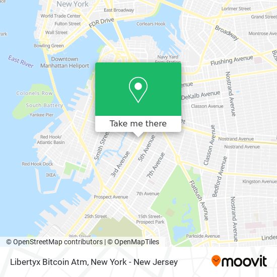 Mapa de Libertyx Bitcoin Atm