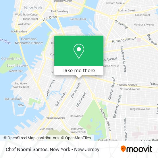 Chef Naomi Santos map