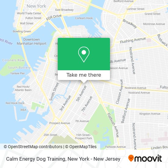 Calm Energy Dog Training map