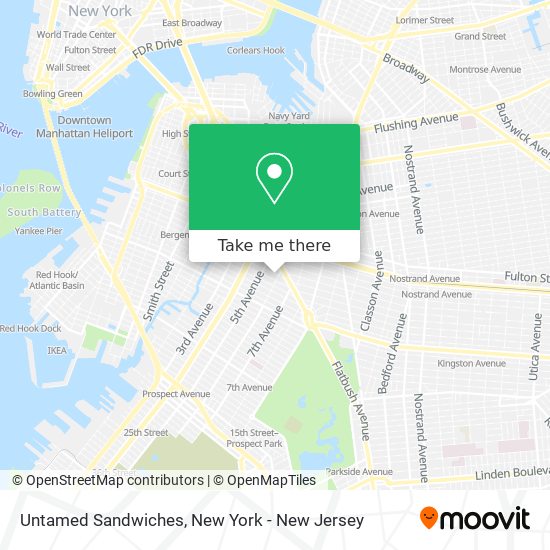 Untamed Sandwiches map