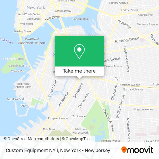 Custom Equipment NY I map